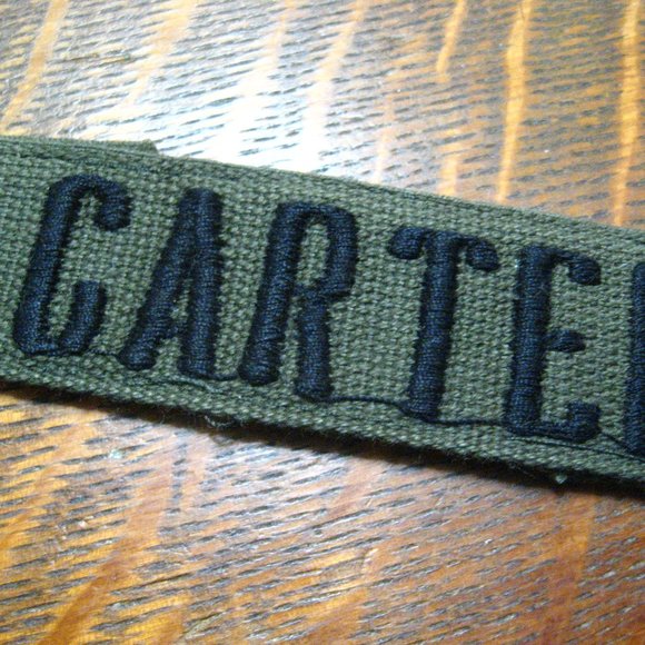 🇺🇸 Carter USA Military Name Vintage Uniform Patch - Picture 3 of 7